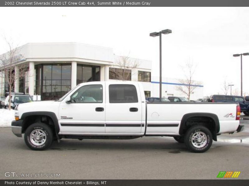 Summit White / Medium Gray 2002 Chevrolet Silverado 2500 LT Crew Cab 4x4