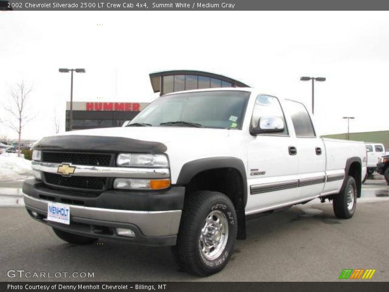 Summit White / Medium Gray 2002 Chevrolet Silverado 2500 LT Crew Cab 4x4