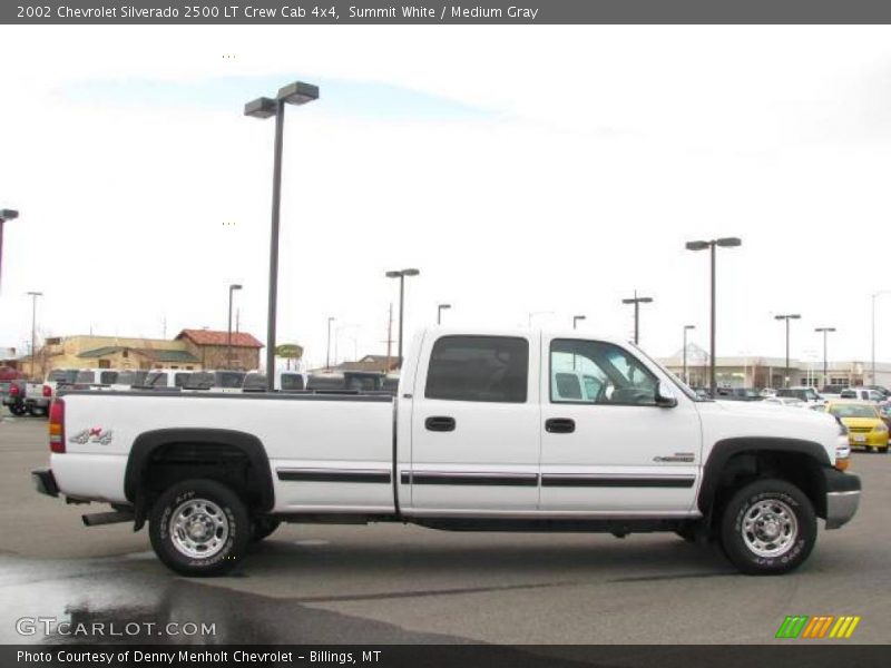 Summit White / Medium Gray 2002 Chevrolet Silverado 2500 LT Crew Cab 4x4