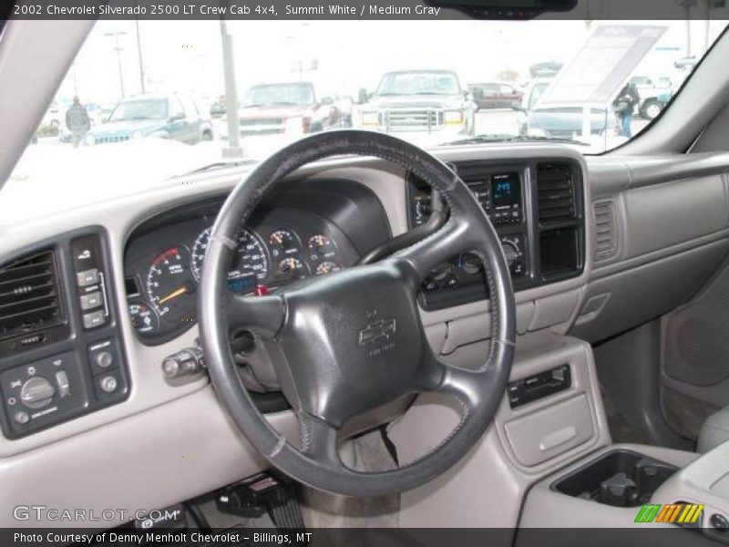 Summit White / Medium Gray 2002 Chevrolet Silverado 2500 LT Crew Cab 4x4