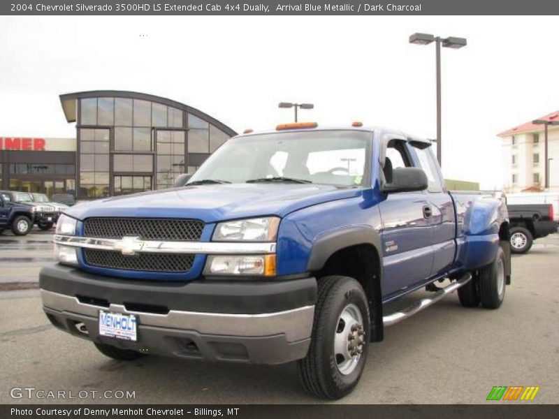 Arrival Blue Metallic / Dark Charcoal 2004 Chevrolet Silverado 3500HD LS Extended Cab 4x4 Dually