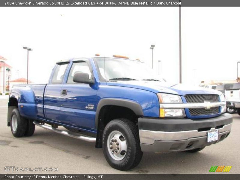 Arrival Blue Metallic / Dark Charcoal 2004 Chevrolet Silverado 3500HD LS Extended Cab 4x4 Dually