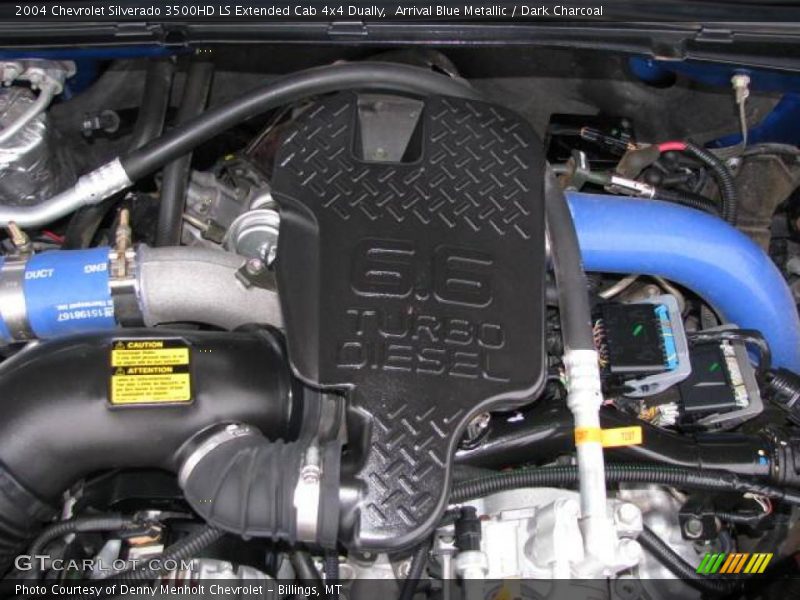 Arrival Blue Metallic / Dark Charcoal 2004 Chevrolet Silverado 3500HD LS Extended Cab 4x4 Dually