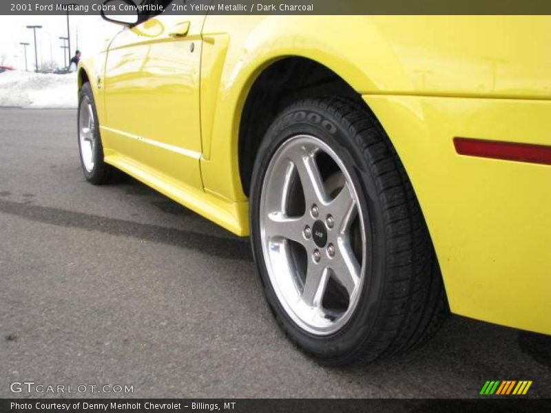 Zinc Yellow Metallic / Dark Charcoal 2001 Ford Mustang Cobra Convertible