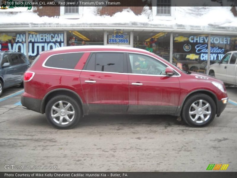 Red Jewel / Titanium/Dark Titanium 2008 Buick Enclave CXL AWD