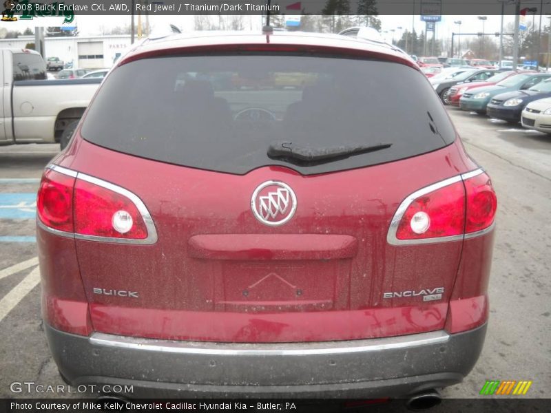 Red Jewel / Titanium/Dark Titanium 2008 Buick Enclave CXL AWD