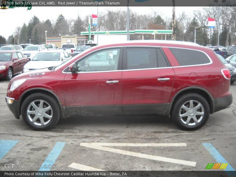 Red Jewel / Titanium/Dark Titanium 2008 Buick Enclave CXL AWD