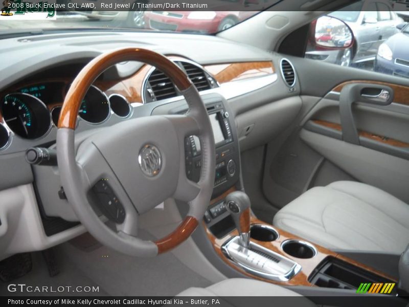 Red Jewel / Titanium/Dark Titanium 2008 Buick Enclave CXL AWD