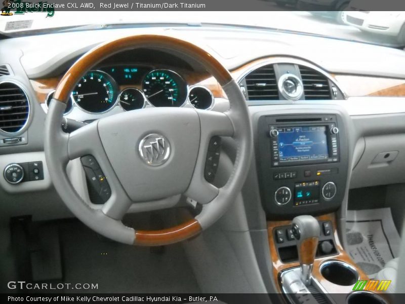 Red Jewel / Titanium/Dark Titanium 2008 Buick Enclave CXL AWD