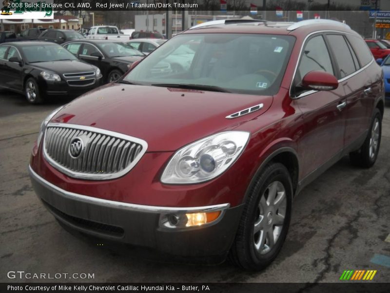 Red Jewel / Titanium/Dark Titanium 2008 Buick Enclave CXL AWD