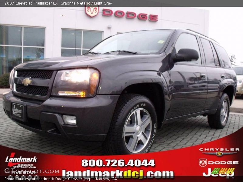 Graphite Metallic / Light Gray 2007 Chevrolet TrailBlazer LS