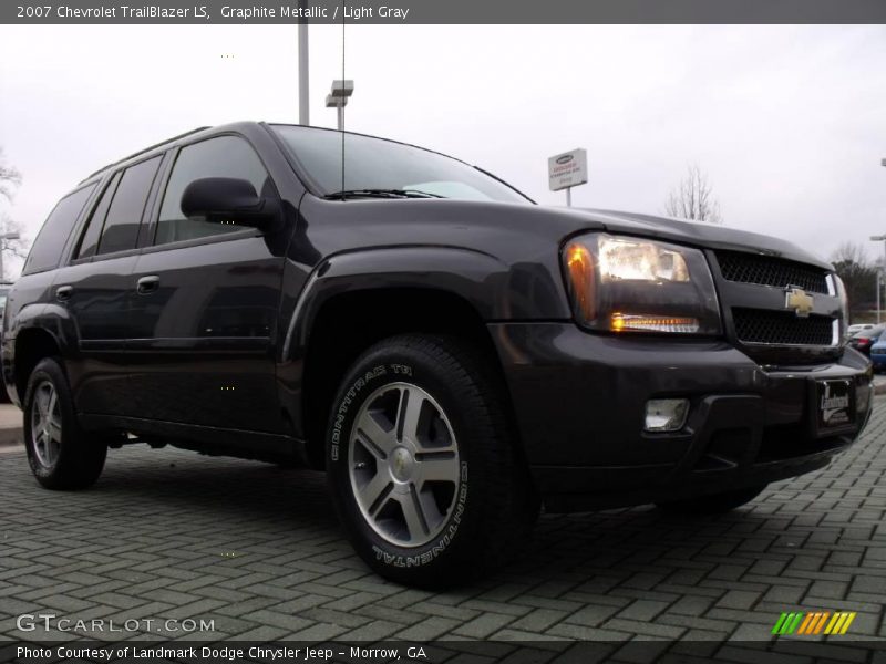 Graphite Metallic / Light Gray 2007 Chevrolet TrailBlazer LS