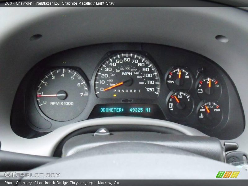 Graphite Metallic / Light Gray 2007 Chevrolet TrailBlazer LS