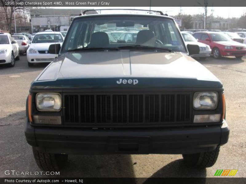 Moss Green Pearl / Gray 1996 Jeep Cherokee Sport 4WD