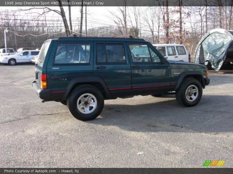 Moss Green Pearl / Gray 1996 Jeep Cherokee Sport 4WD