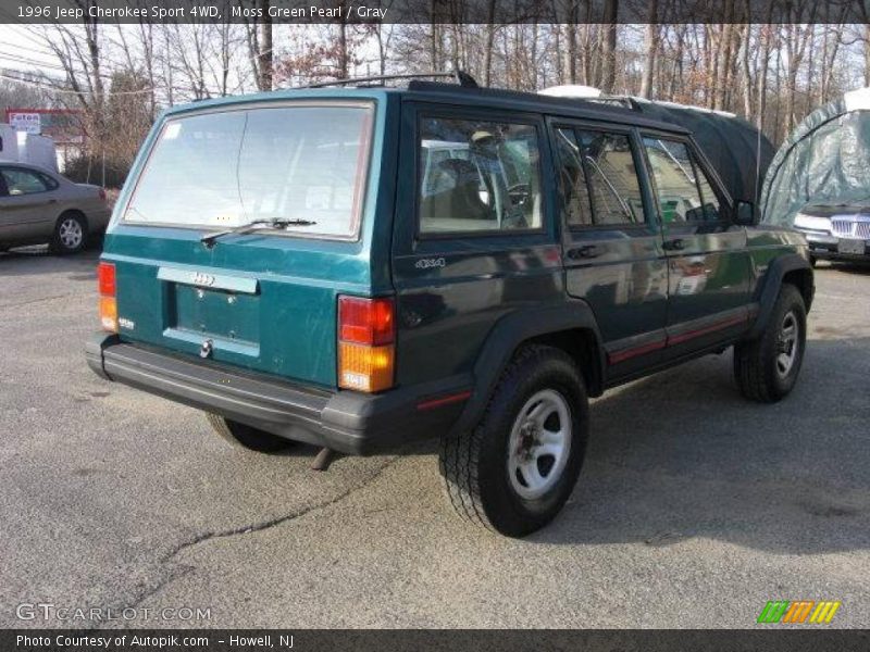 Moss Green Pearl / Gray 1996 Jeep Cherokee Sport 4WD