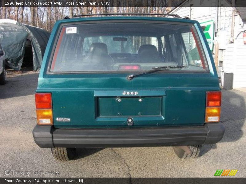 Moss Green Pearl / Gray 1996 Jeep Cherokee Sport 4WD