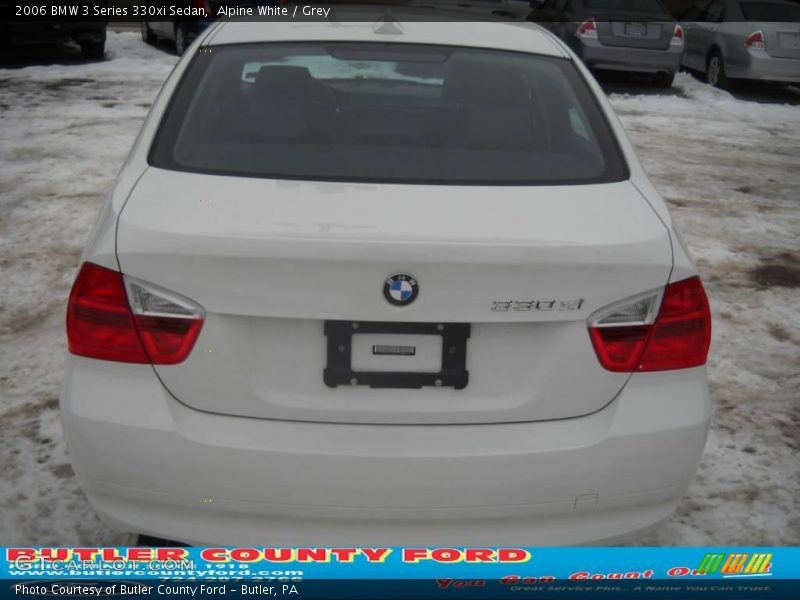 Alpine White / Grey 2006 BMW 3 Series 330xi Sedan