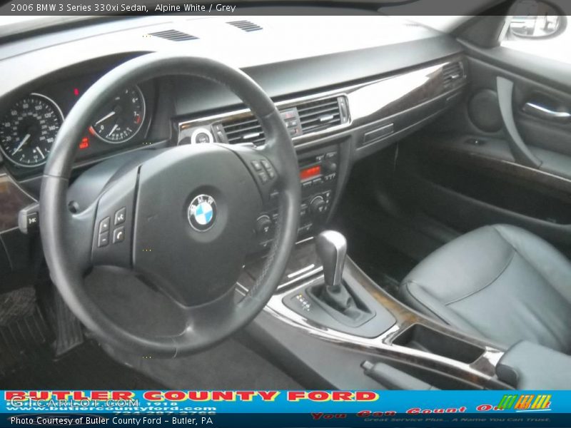Alpine White / Grey 2006 BMW 3 Series 330xi Sedan