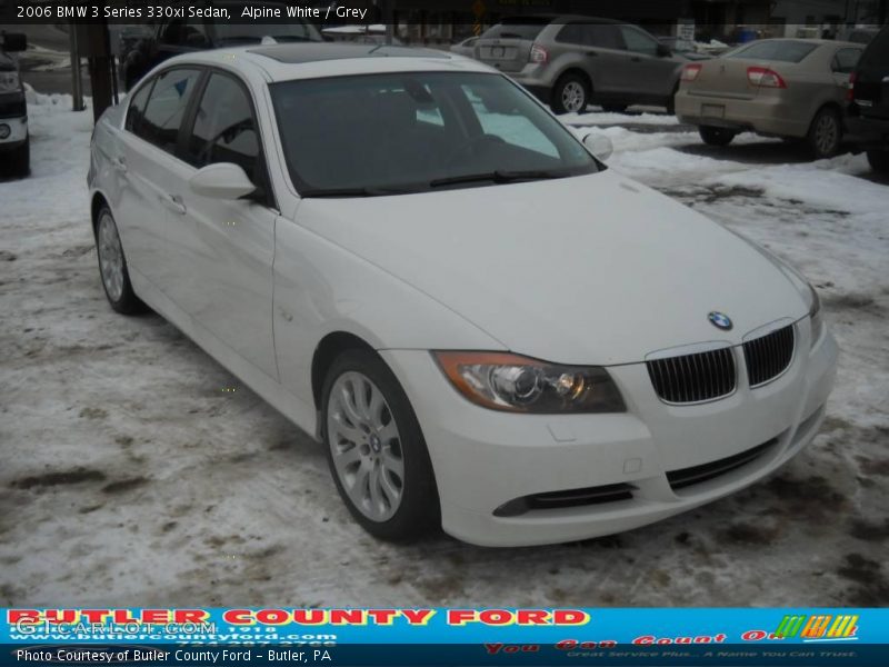Alpine White / Grey 2006 BMW 3 Series 330xi Sedan