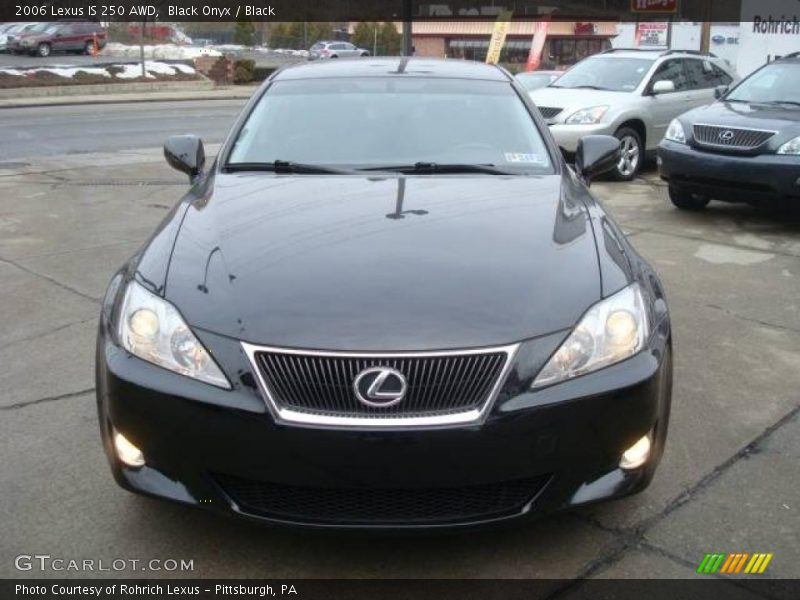 Black Onyx / Black 2006 Lexus IS 250 AWD