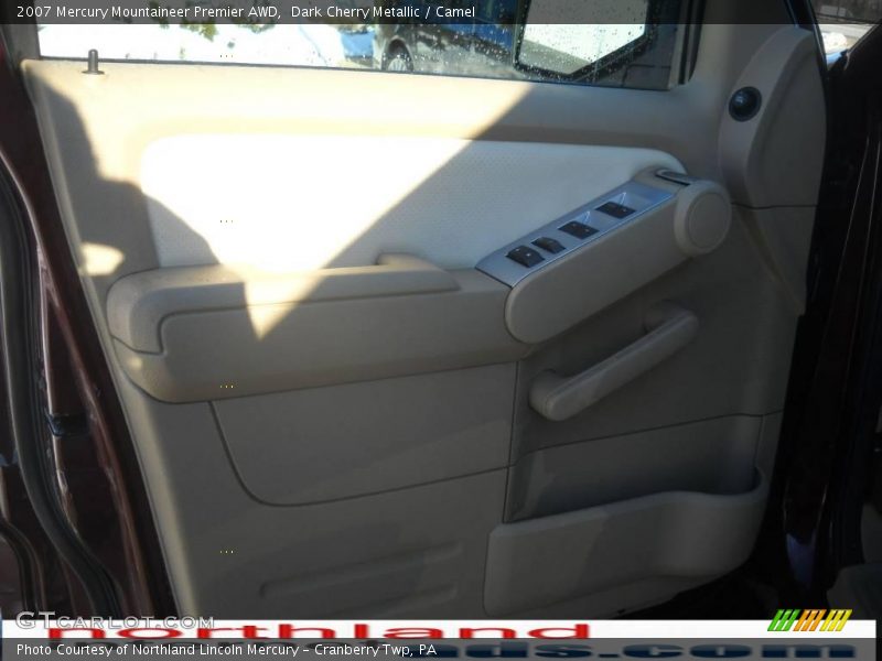 Dark Cherry Metallic / Camel 2007 Mercury Mountaineer Premier AWD