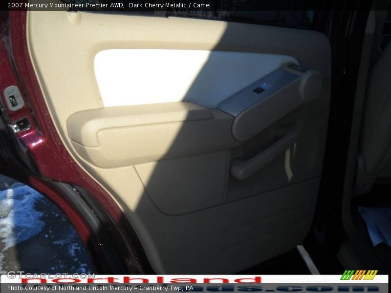 Dark Cherry Metallic / Camel 2007 Mercury Mountaineer Premier AWD