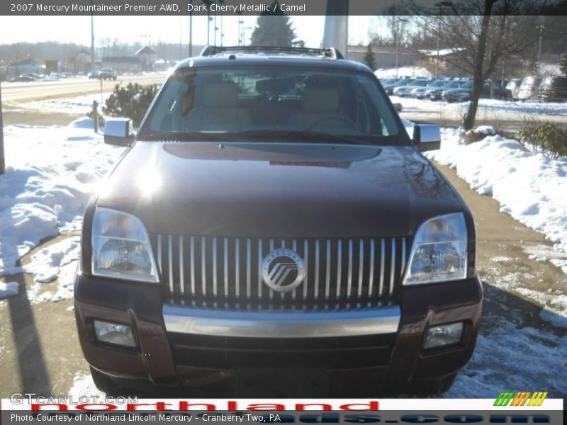 Dark Cherry Metallic / Camel 2007 Mercury Mountaineer Premier AWD