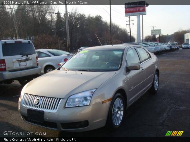 Dune Pearl Metallic / Camel 2008 Mercury Milan V6 Premier
