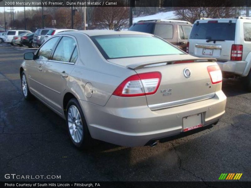 Dune Pearl Metallic / Camel 2008 Mercury Milan V6 Premier