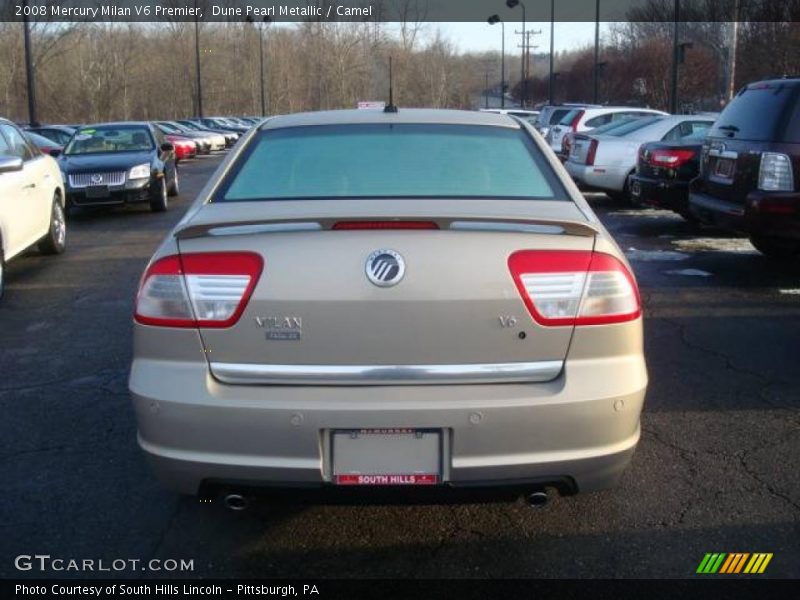 Dune Pearl Metallic / Camel 2008 Mercury Milan V6 Premier