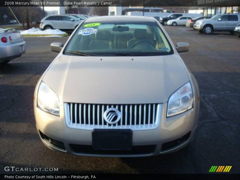 Dune Pearl Metallic / Camel 2008 Mercury Milan V6 Premier
