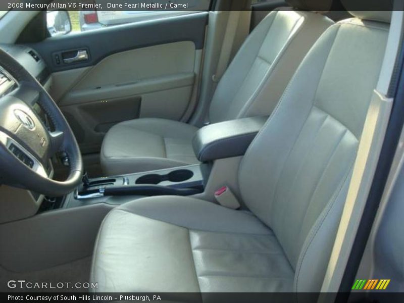 Dune Pearl Metallic / Camel 2008 Mercury Milan V6 Premier