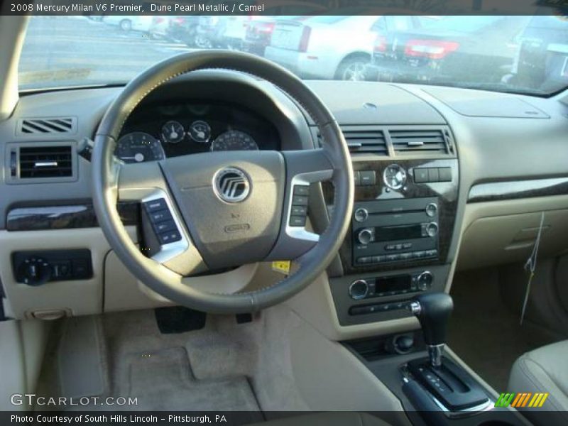 Dune Pearl Metallic / Camel 2008 Mercury Milan V6 Premier