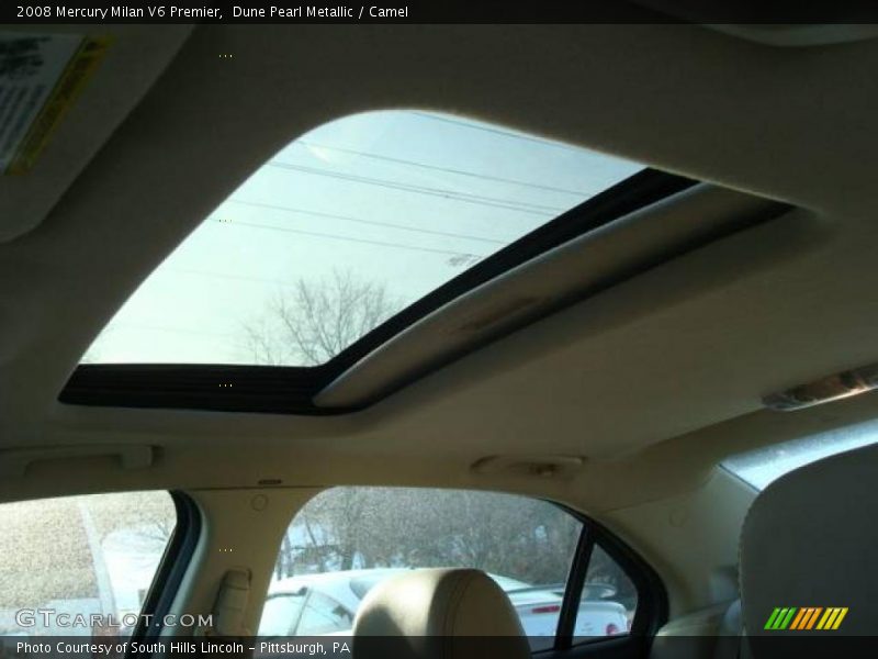 Dune Pearl Metallic / Camel 2008 Mercury Milan V6 Premier