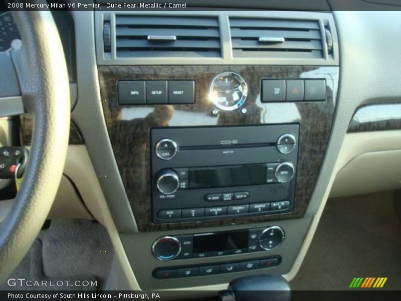 Dune Pearl Metallic / Camel 2008 Mercury Milan V6 Premier