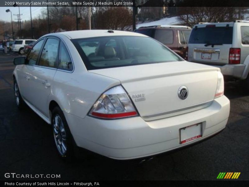 White Suede / Medium Light Stone 2009 Mercury Sable Premier Sedan
