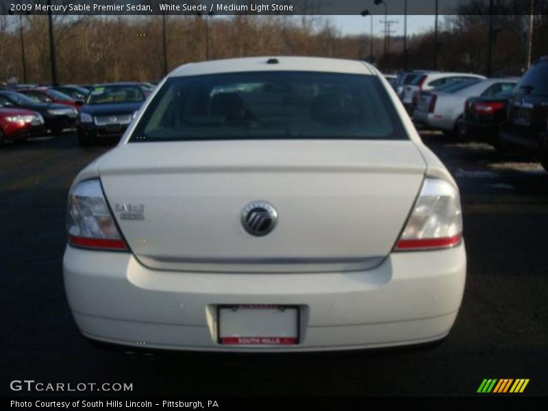 White Suede / Medium Light Stone 2009 Mercury Sable Premier Sedan