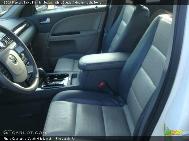 White Suede / Medium Light Stone 2009 Mercury Sable Premier Sedan