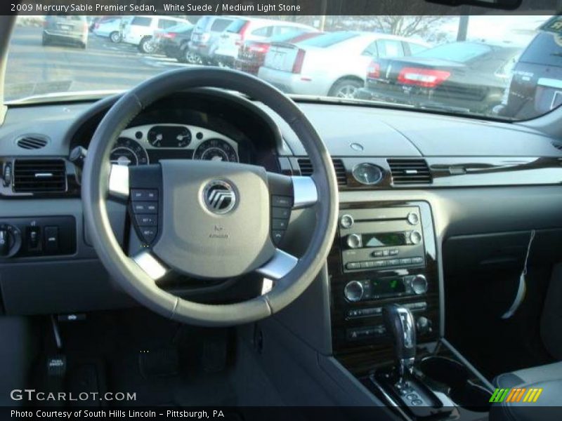 White Suede / Medium Light Stone 2009 Mercury Sable Premier Sedan