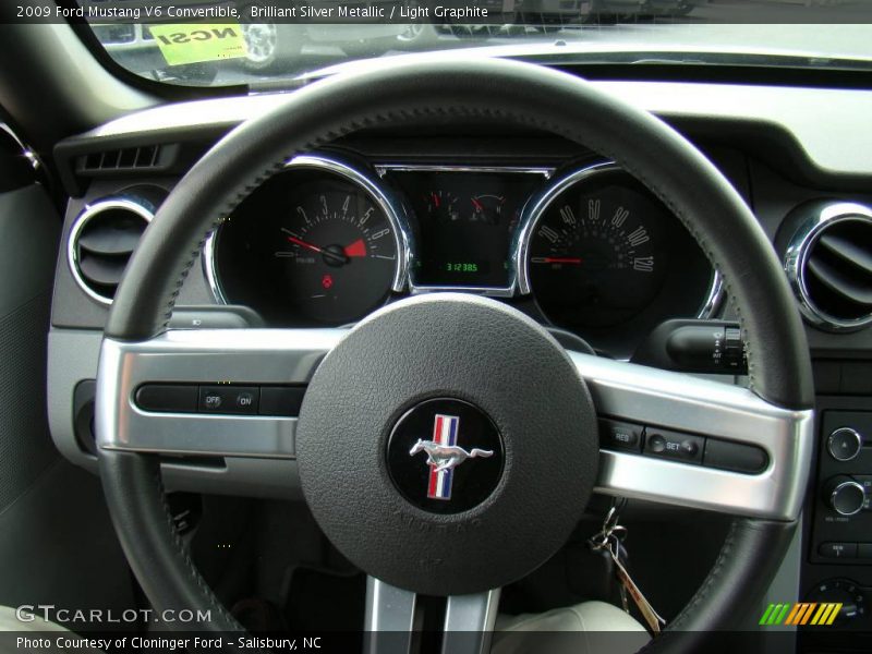 Brilliant Silver Metallic / Light Graphite 2009 Ford Mustang V6 Convertible