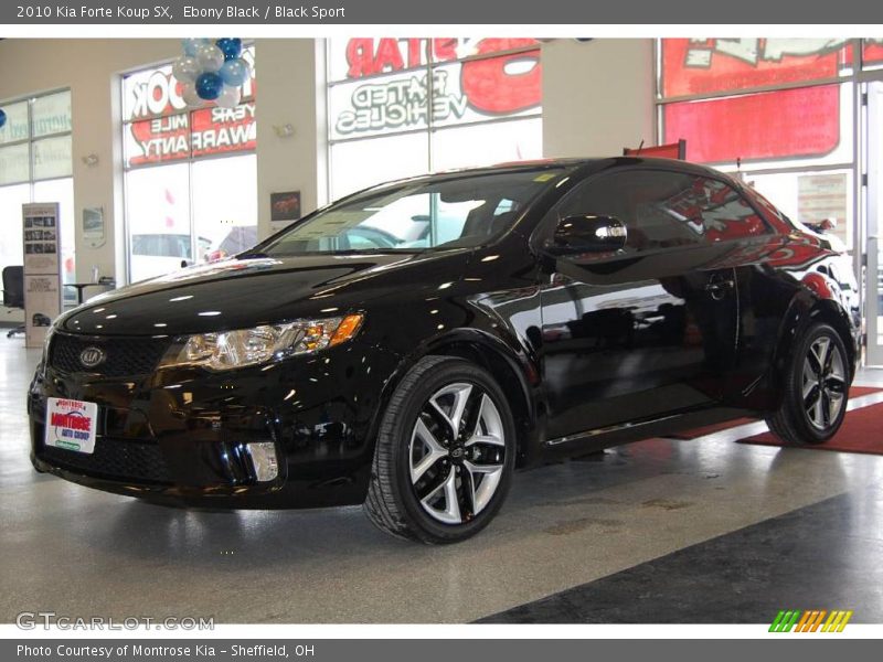 Ebony Black / Black Sport 2010 Kia Forte Koup SX