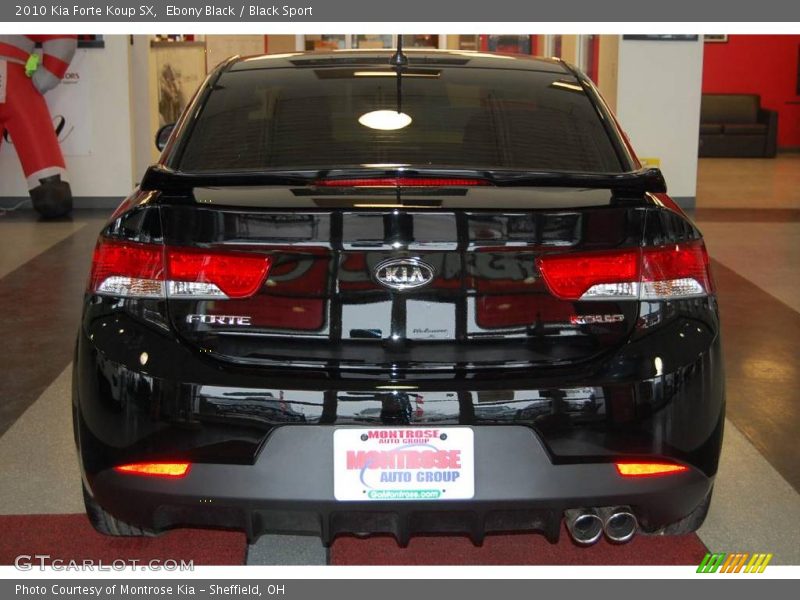 Ebony Black / Black Sport 2010 Kia Forte Koup SX