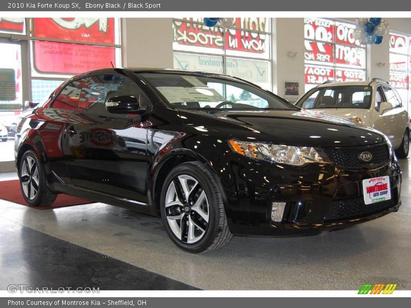Ebony Black / Black Sport 2010 Kia Forte Koup SX
