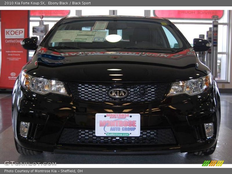 Ebony Black / Black Sport 2010 Kia Forte Koup SX