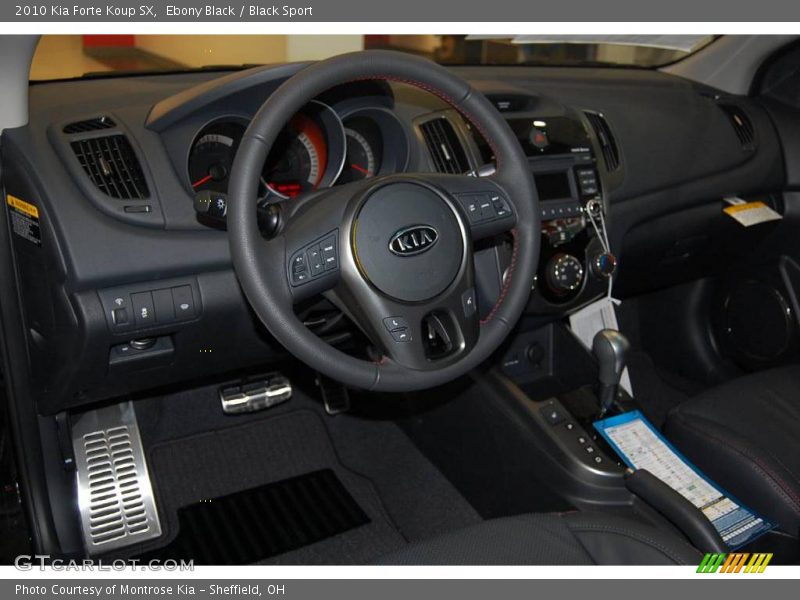 Ebony Black / Black Sport 2010 Kia Forte Koup SX