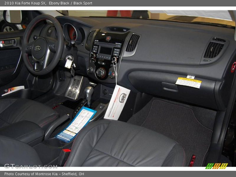 Ebony Black / Black Sport 2010 Kia Forte Koup SX
