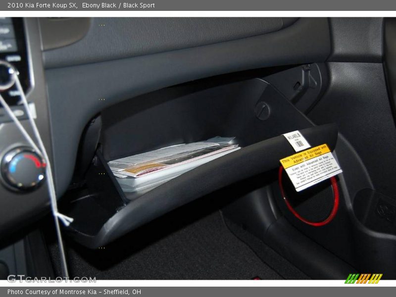 Ebony Black / Black Sport 2010 Kia Forte Koup SX