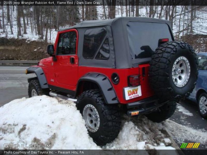 Flame Red / Dark Slate Gray 2005 Jeep Wrangler Rubicon 4x4
