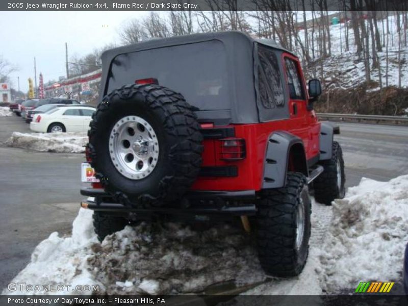 Flame Red / Dark Slate Gray 2005 Jeep Wrangler Rubicon 4x4